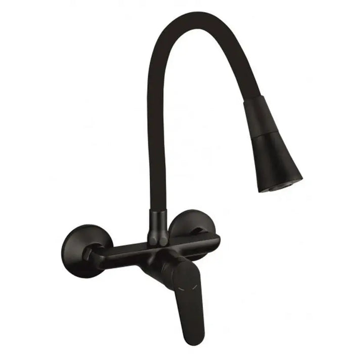 INTER CERAMIC LINNI WALL-MOUNTED KITCHEN FAUCET ALL BLACK MAT - Смесители за кухня<<<Кухня<<<Praktiker&&&Смесители за
