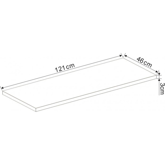 PVC TOP WITHOUT FASTENERS 120CM PS 083 IC