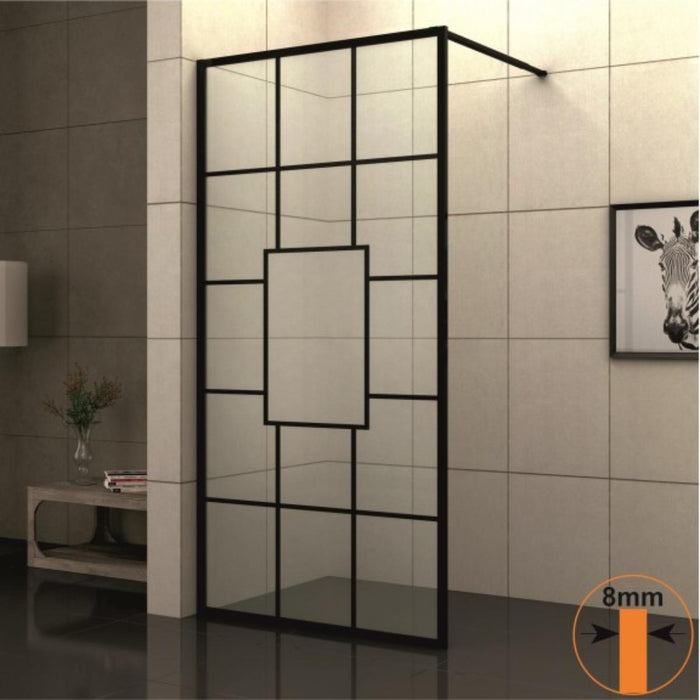 STATIONARY SCREEN 90X200 BLACK PROFILE