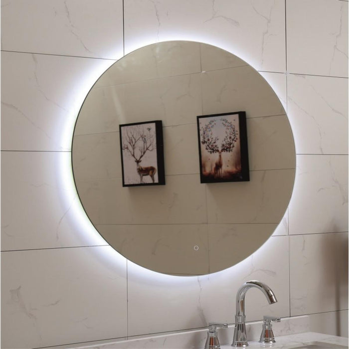 BATHROOM MIRROR WITH BUILT-IN LED 80 CM