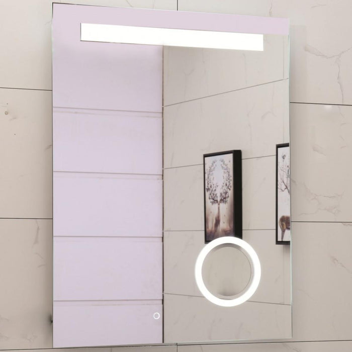 BATHROOM MIRROR WITH BUILT-IN LED 60X80 CM