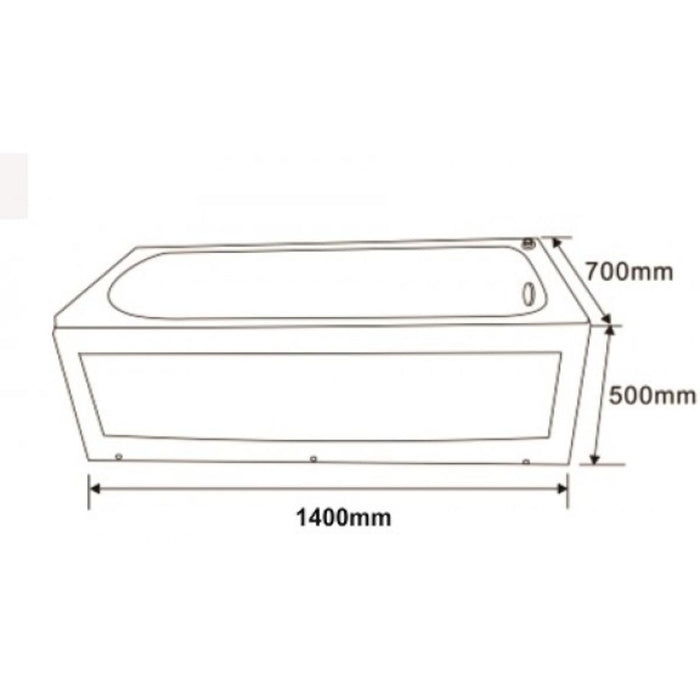 ACRYLIC BATH 160X70X50 CM 167050 IC