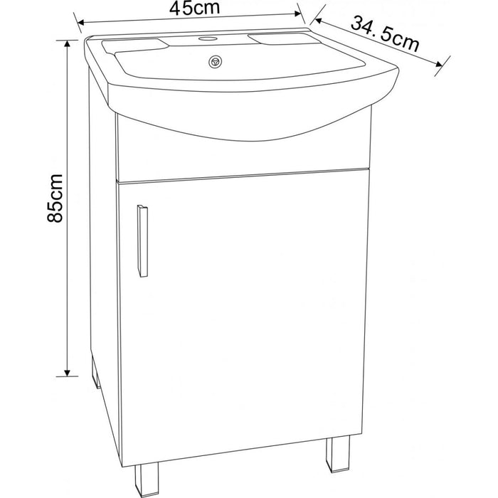 LOWER CABINET ALORA 45