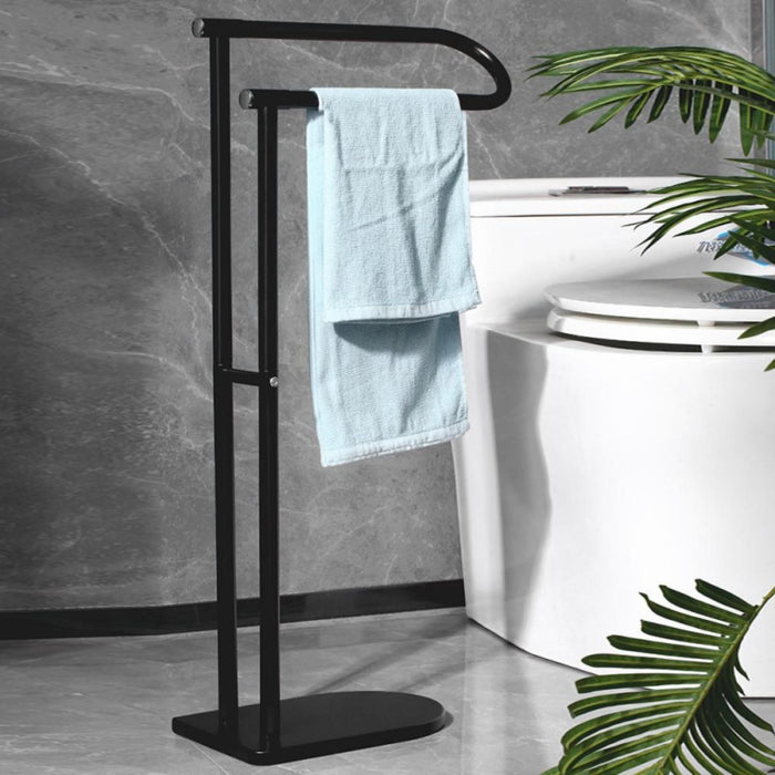 TOWEL HOLDER ELINOR DOUBLE BLACK
