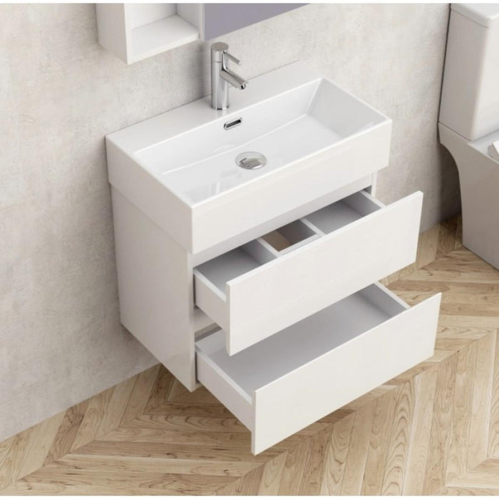 BATHROOM BASE CABINET COMPACT 59 CM WHITE