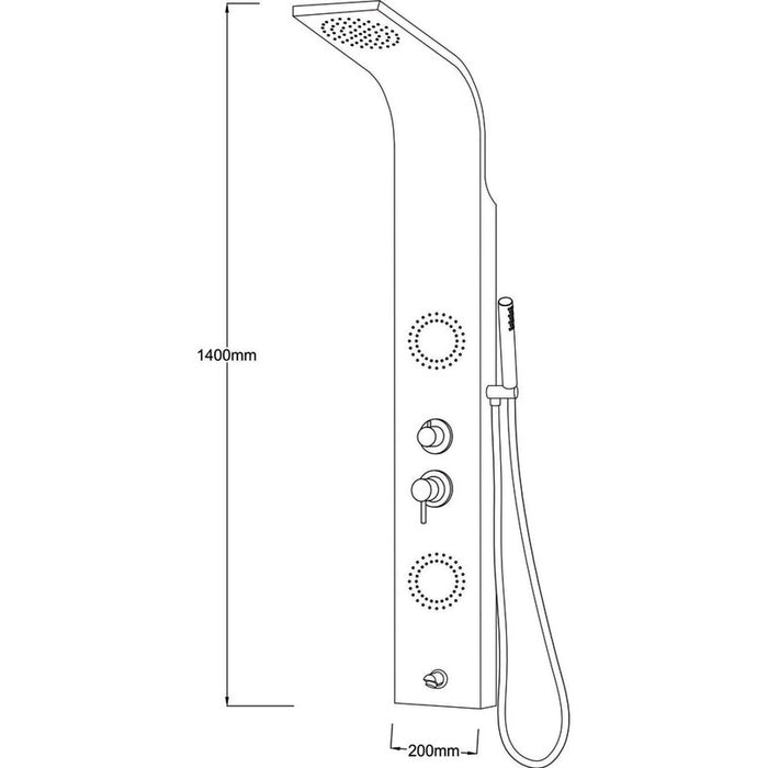 SHOWER PANEL INTER CERAMIC KELLY