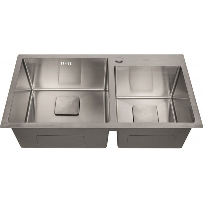 DOUBLE BOWER KITCHEN SINK INTER CERAMIC IC 7822 78X43X22.5 CM.