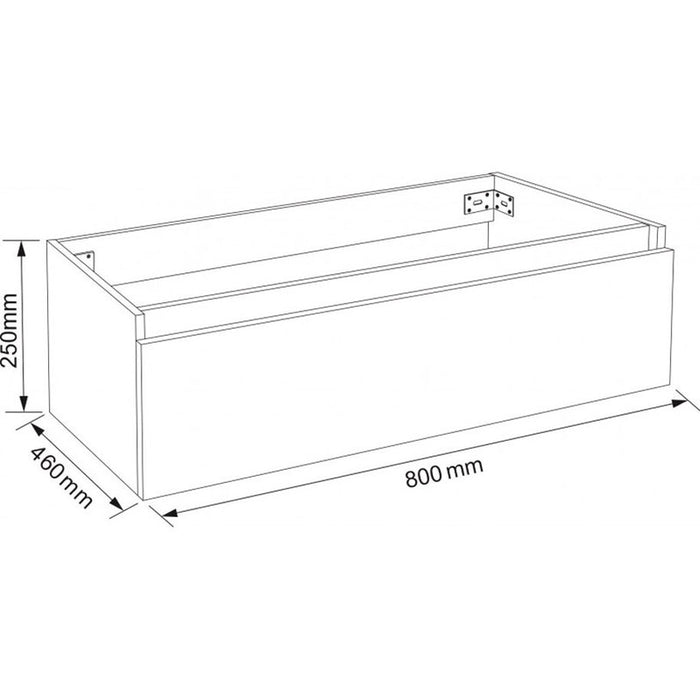DRAWER FOR BATHROOM MOUNTING UNDER COUNTER INTER CERAMIC