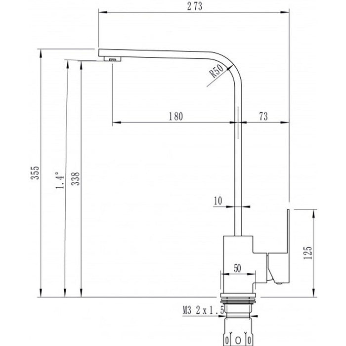 KITCHEN MIXER INTER CERAMIC 7107018B