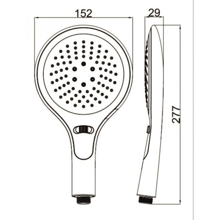 SHOWER HANDSET INTER CERAMIC