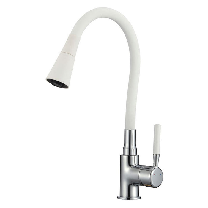 KITCHEN MIXER INTER CERAMIC HAVANA WHITE