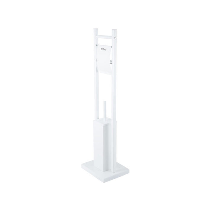 TOILET RACK. PAPER AND BRUSH WHITE MAT INTER CERAMIC