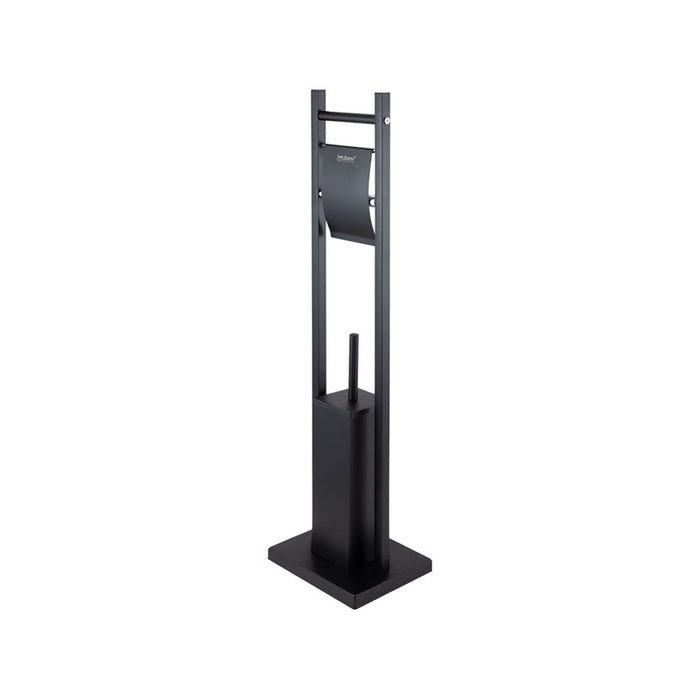TOILET RACK. PAPER AND BRUSH BLACK MAT INTER CERAMIC