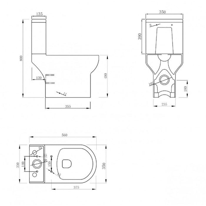 INTER CERAMIC COMPACT 6582P MONOBLOCK