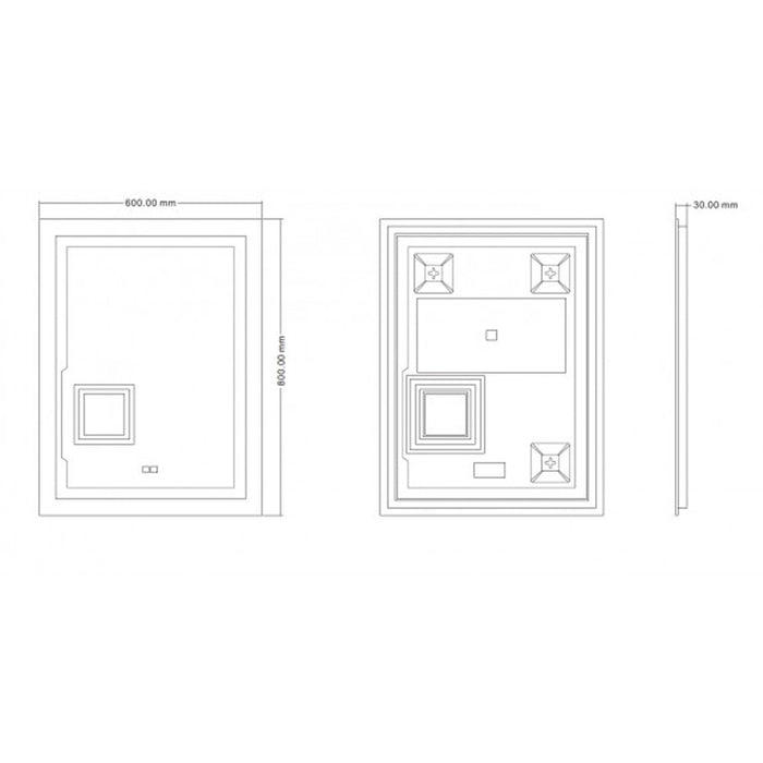 LED MIRROR SOFIA INTER CERAMIC 1899