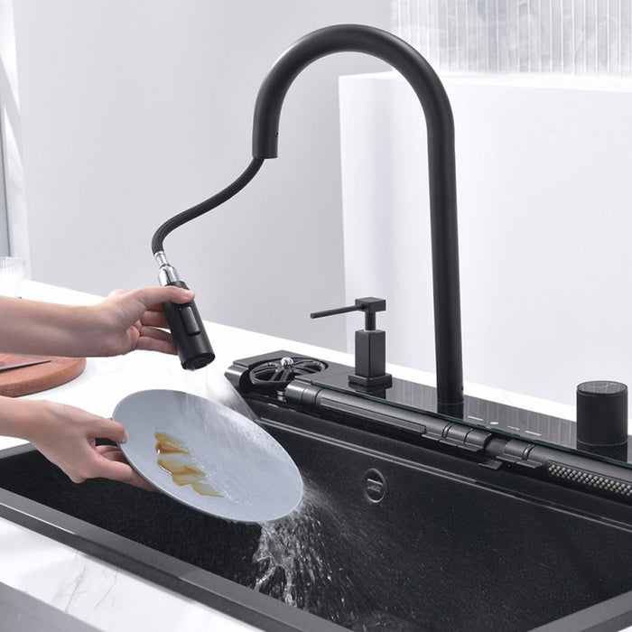 SINK SET WITH FILTERING SYSTEM AND ADDITIONAL FUNCTIONS INTER CERAMIC AQUARIS
