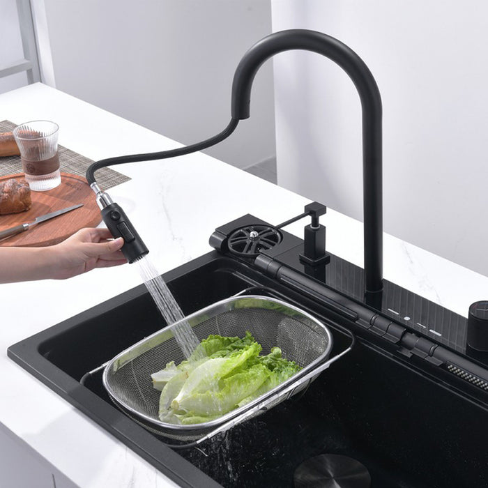 SINK SET WITH FILTERING SYSTEM AND ADDITIONAL FUNCTIONS INTER CERAMIC AQUARIS