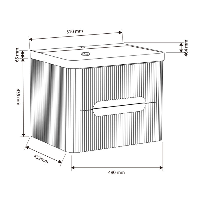BATHROOM CABINET WITH WASHBASIN INTER CERAMIC