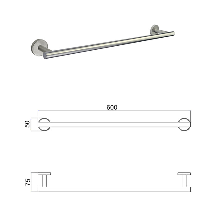 TOWEL RACK 60 CM INTER CERAMIC LUSSO