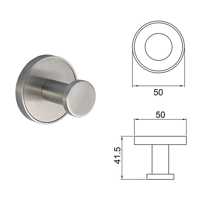 SINGLE BATHROOM HANGER INTER CERAMIC LUSSO