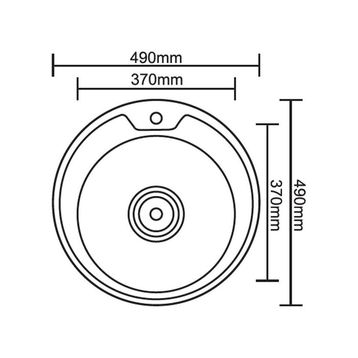 KITCHEN SINK INTER CERAMIC ICK4949 49X16 CM.