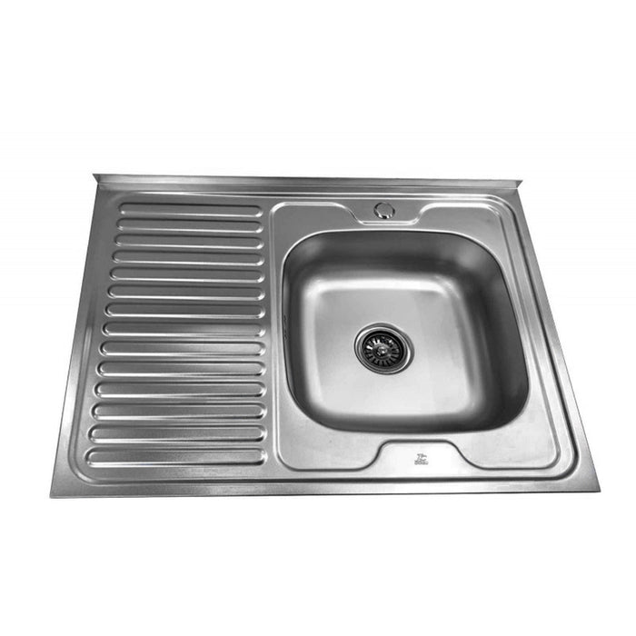 BURGUNDY KITCHEN SINK INTER CERAMIC ICK 8660 LEFT 80X60 CM.