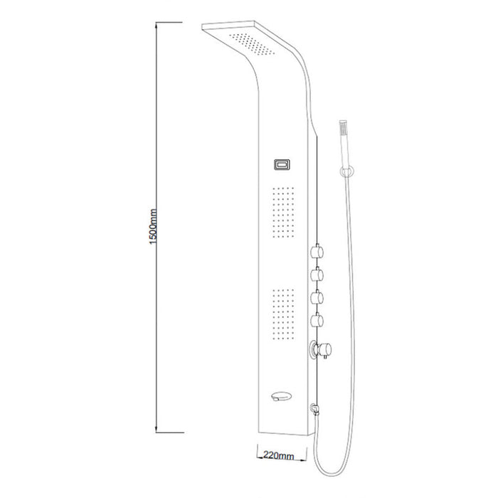 SHOWER PANEL INTER CERAMIC JENNY