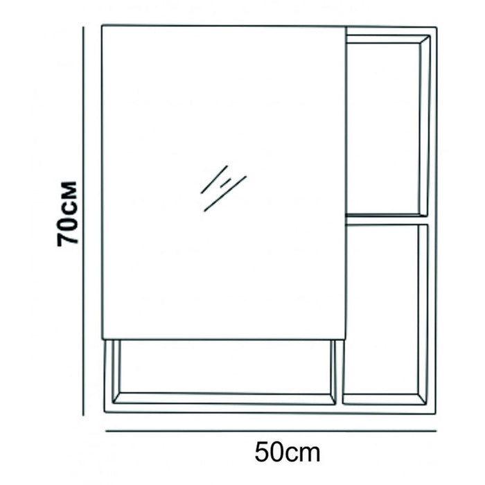 BATHROOM CABINET WITH MIRROR INTER CERAMIC NEVADA