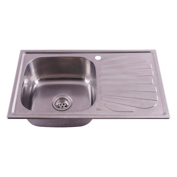 KITCHEN SINK INTER CERAMIC 8022R TEMPICO RIGHT 80X50X22CM