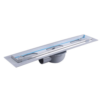 FLOOR SIPHON LINEAR 500X125 CHROME INTER CERAMIC