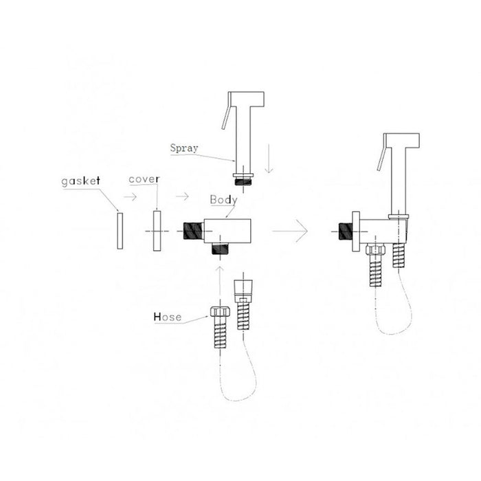 HYGIENIC SHOWER SET INTER CERAMIC