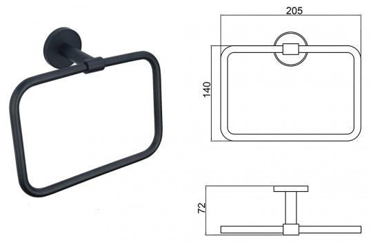 TOWEL RING INTER CERAMIC LUSSO