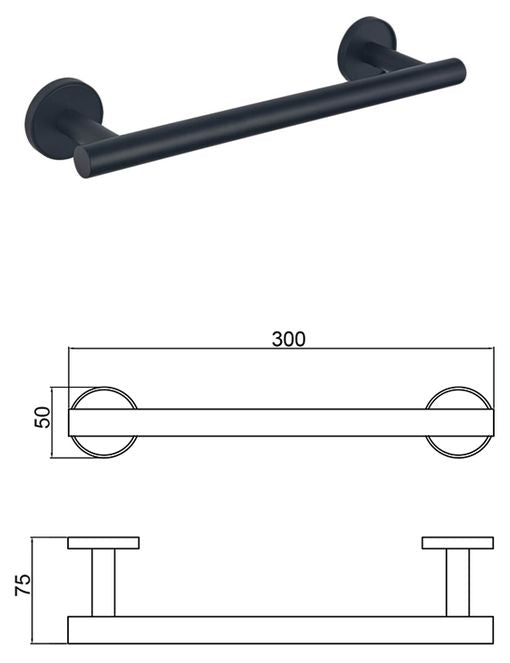 TOWEL RACK 30 CM INTER CERAMIC LUSSO