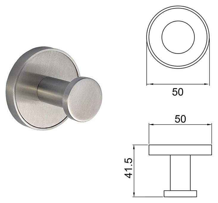 SINGLE BATHROOM HANGER INTER CERAMIC LUSSO