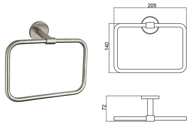 TOWEL RING INTER CERAMIC LUSSO