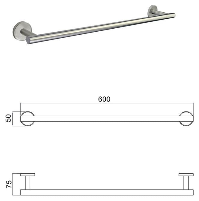 TOWEL RACK 60 CM INTER CERAMIC LUSSO
