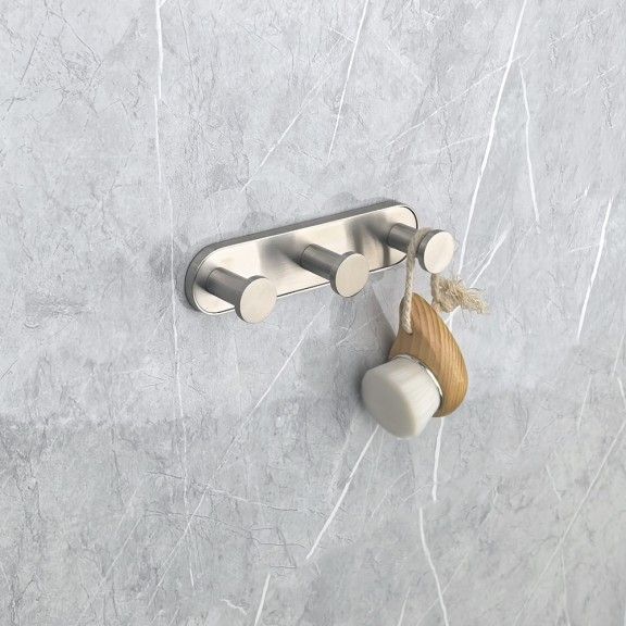 TRIPLE BATHROOM HANGER INTER CERAMIC LUSSO