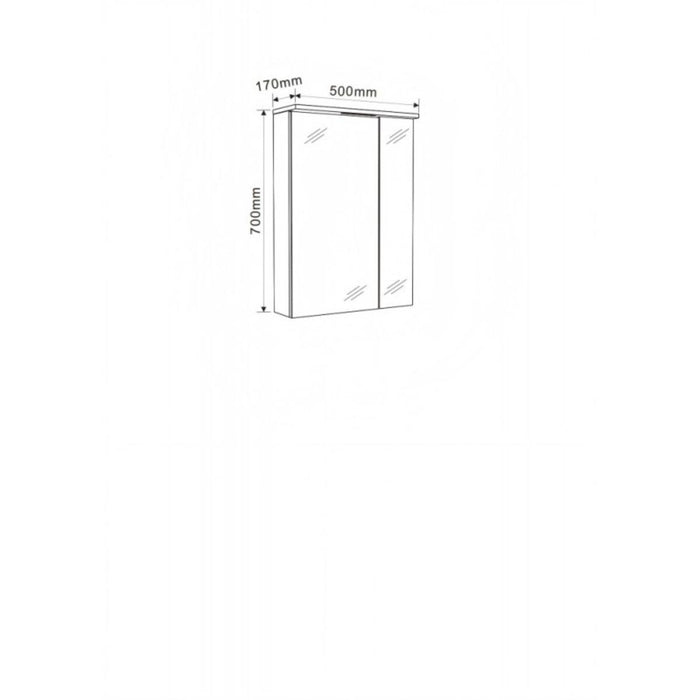 TOP CABINET WITH MIRROR ANIELA