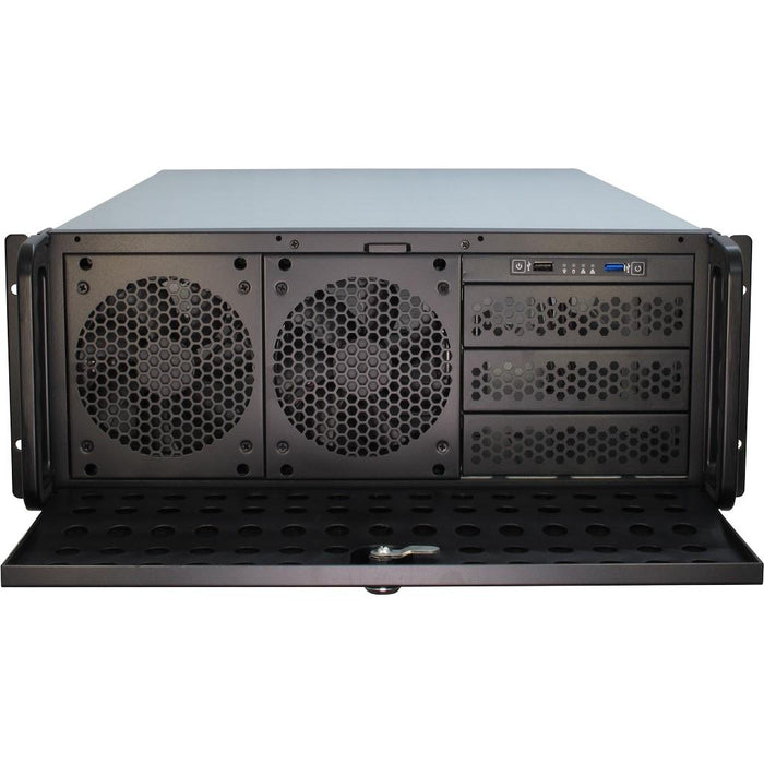 Server case InterTech 4U-4129L - Mini ITX, mATX, μATX, ATX, SSI EEB, Black
