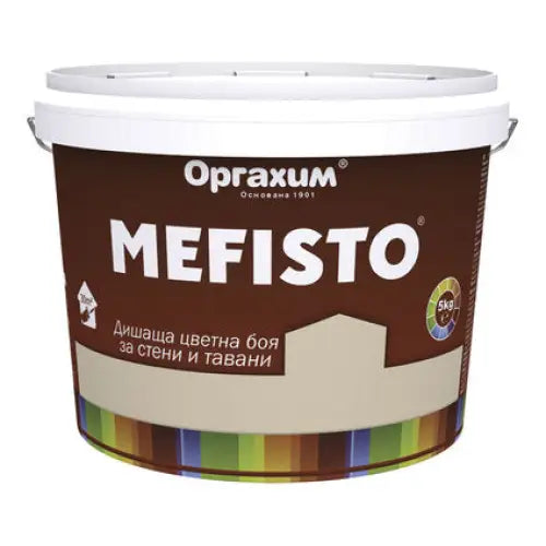 INTERIOR PAINT PEACH COLOR 5 KG MEFISTO - Цветни интериорни бои<<<Интериорни бои<<<Подови и стенни