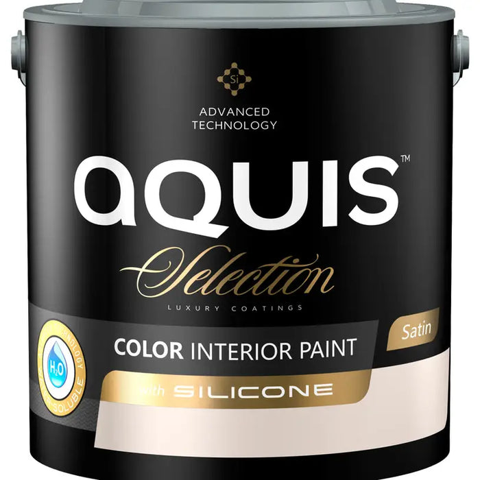 INTERIOR PAINT WITH SILICONE APRICOT COLOR 2.5 L AQUIS - Цветни интериорни бои<<<Интериорни бои<<<Подови и стенни