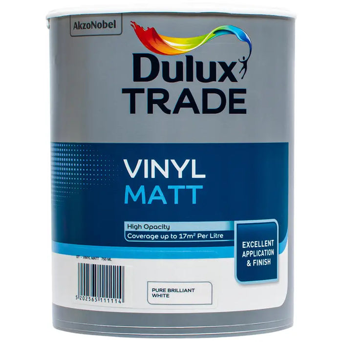 INTERIOR WHITE PAINT VINYL MATT 750 ML DULUX - Бели интериорни бои<<<Интериорни бои<<<Бои и лакове<<<Praktiker&&&Бази