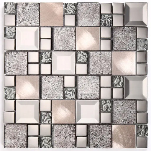INTERMATEX KAOS SILVER MOSAIC 30X30 CM - Стенни плочки и декорация<<<Плочки и лайстни<<<Баня<<<Praktiker&&&Стенни