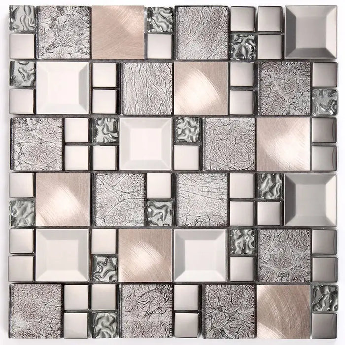 INTERMATEX KAOS SILVER MOSAIC 30X30 CM - Стенни плочки и декорация<<<Плочки и лайстни<<<Баня<<<Praktiker&&&Стенни