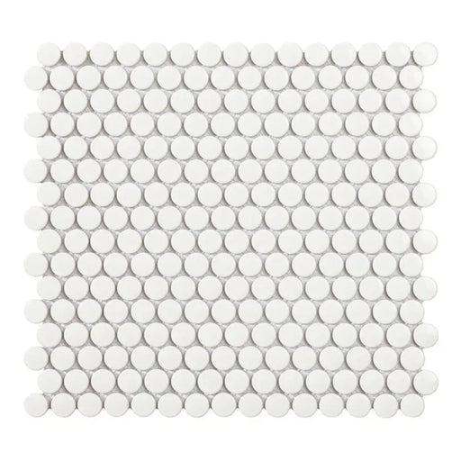 INTERMATEX PENNY WHITE GLOSS MOSAIC 31.5X29.1 CM - Стенни плочки и декорация<<<Плочки и
