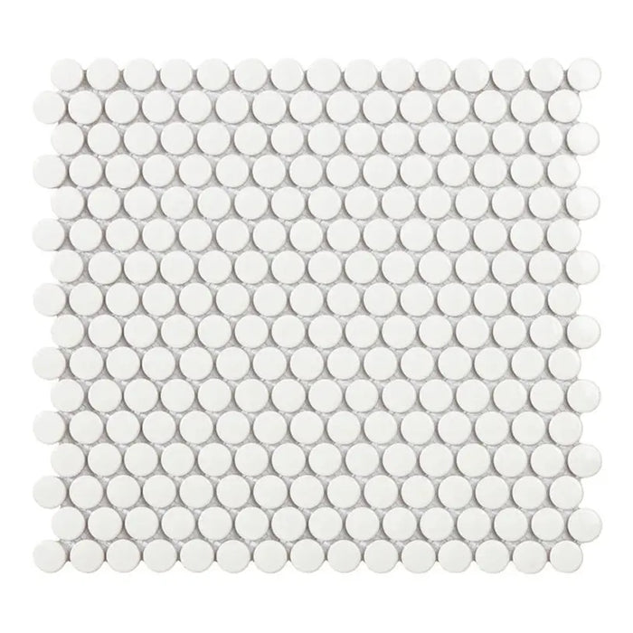 INTERMATEX PENNY WHITE GLOSS MOSAIC 31.5X29.1 CM - Стенни плочки и декорация<<<Плочки и