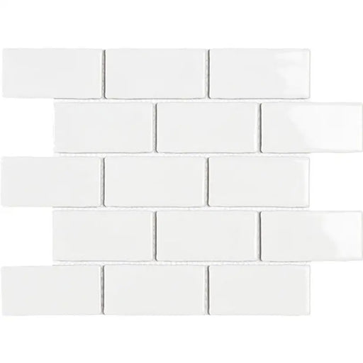INTERMATEX YORK WHITE MOSAIC 26.5X30.9 CM - Стенни плочки и декорация<<<Плочки и лайстни<<<Баня<<<Praktiker&&&Стенни