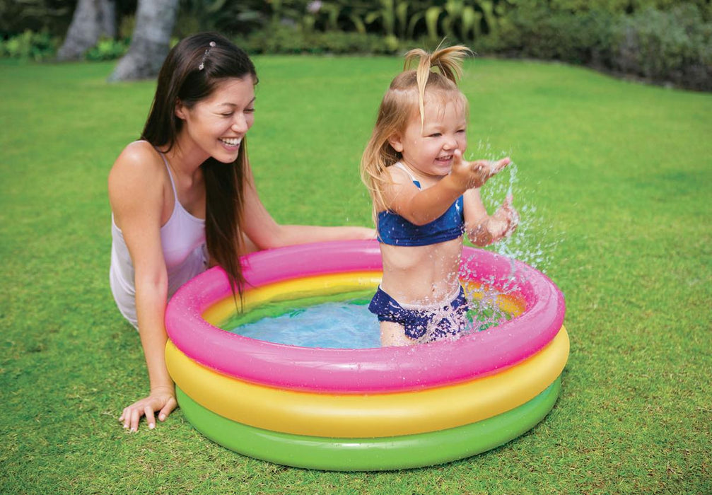 CHILDREN'S INFLATABLE POOL FOR 1-3 YEARS. 51 L.