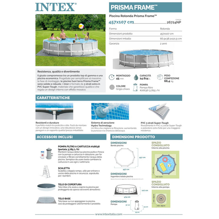 POOL F457X107CM INTEX 26724NP