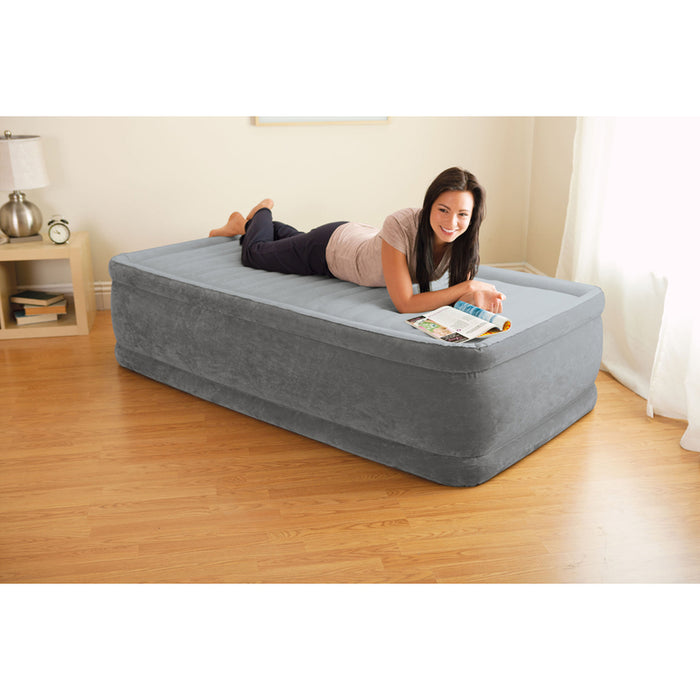 INFLATABLE MATTRESS 99X191X46CM WITH PUMP INTEX 64412